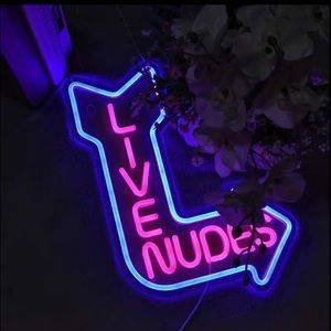 Live Nudes Neon Illuminated wall sign